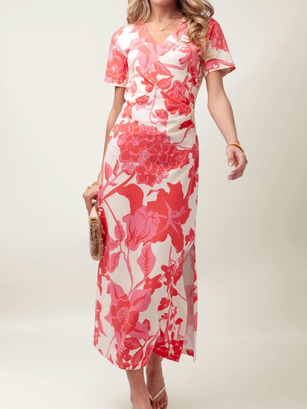 Spartina 449 Junetta Midi Dress Castillo Floral Pink